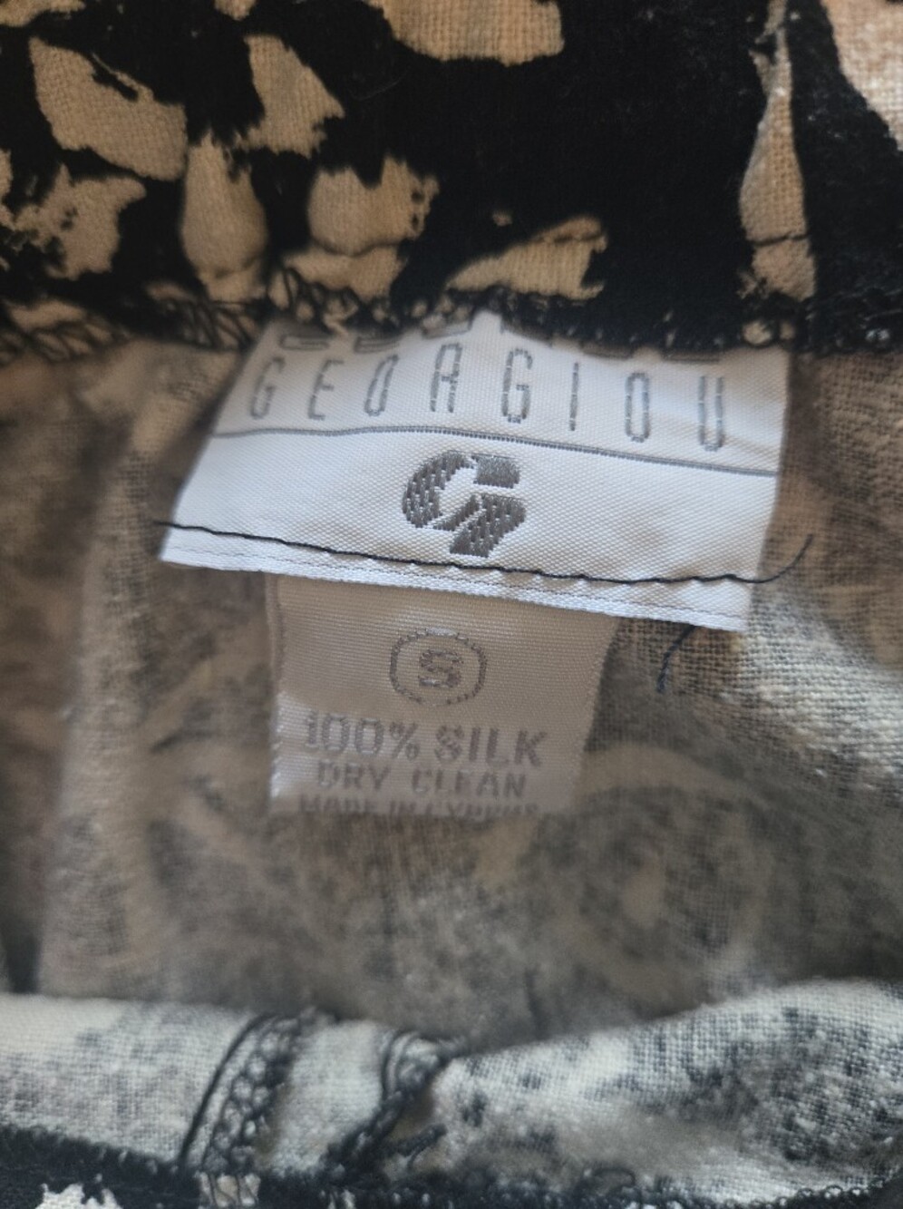 Georgiou Vintage Silk Skirt Size S - Picture 4 of 4